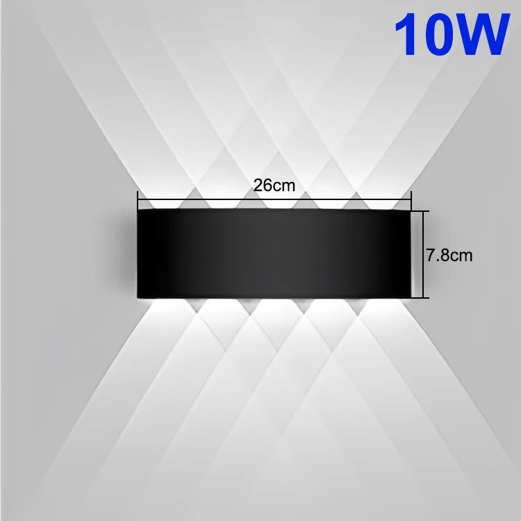 Aluminum Modern Waterproof Up-Down LED Wall Light
