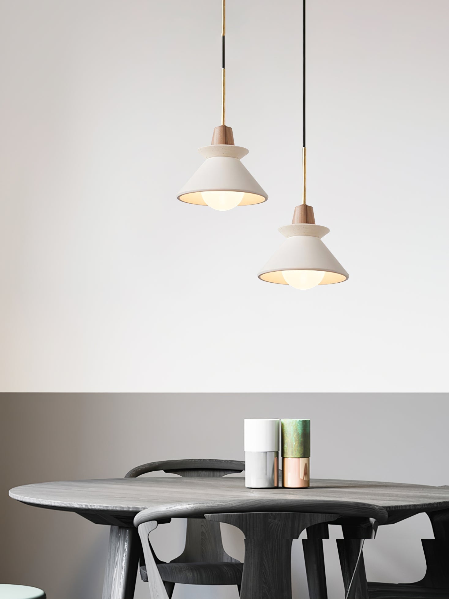 Minimalist Scandinavian Resin Pendant Lamp