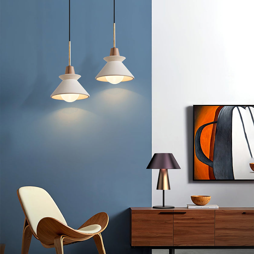 Minimalist Scandinavian Resin Pendant Lamp