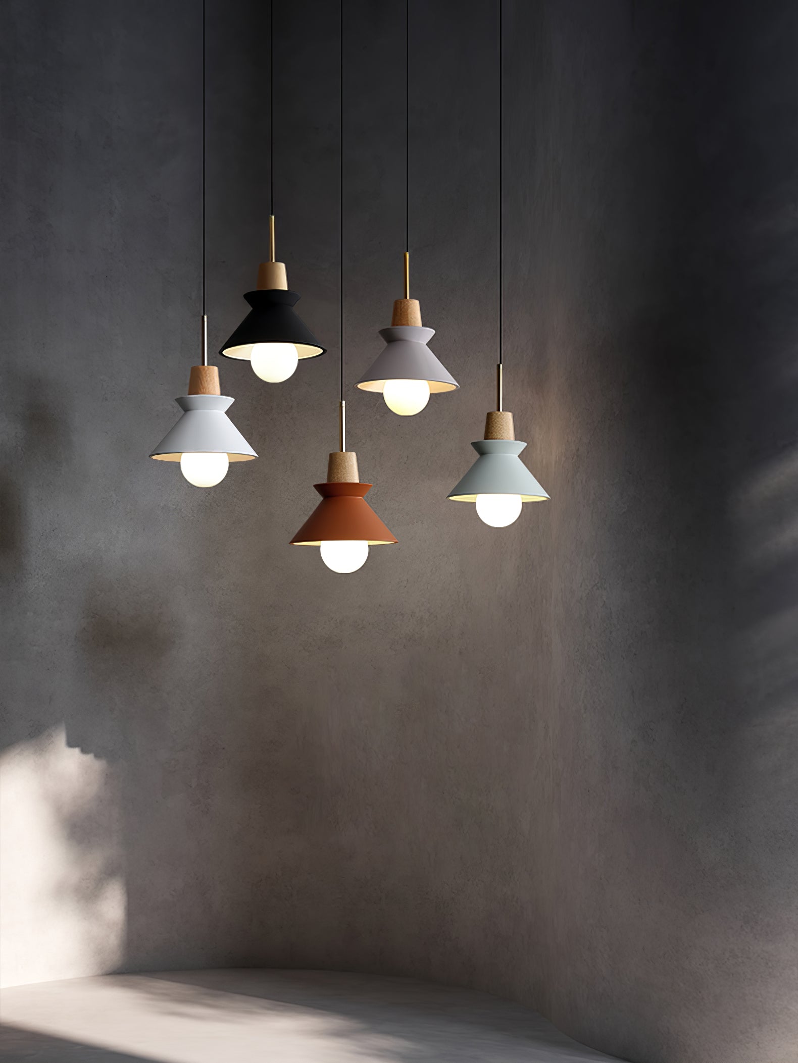 Minimalist Scandinavian Resin Pendant Lamp