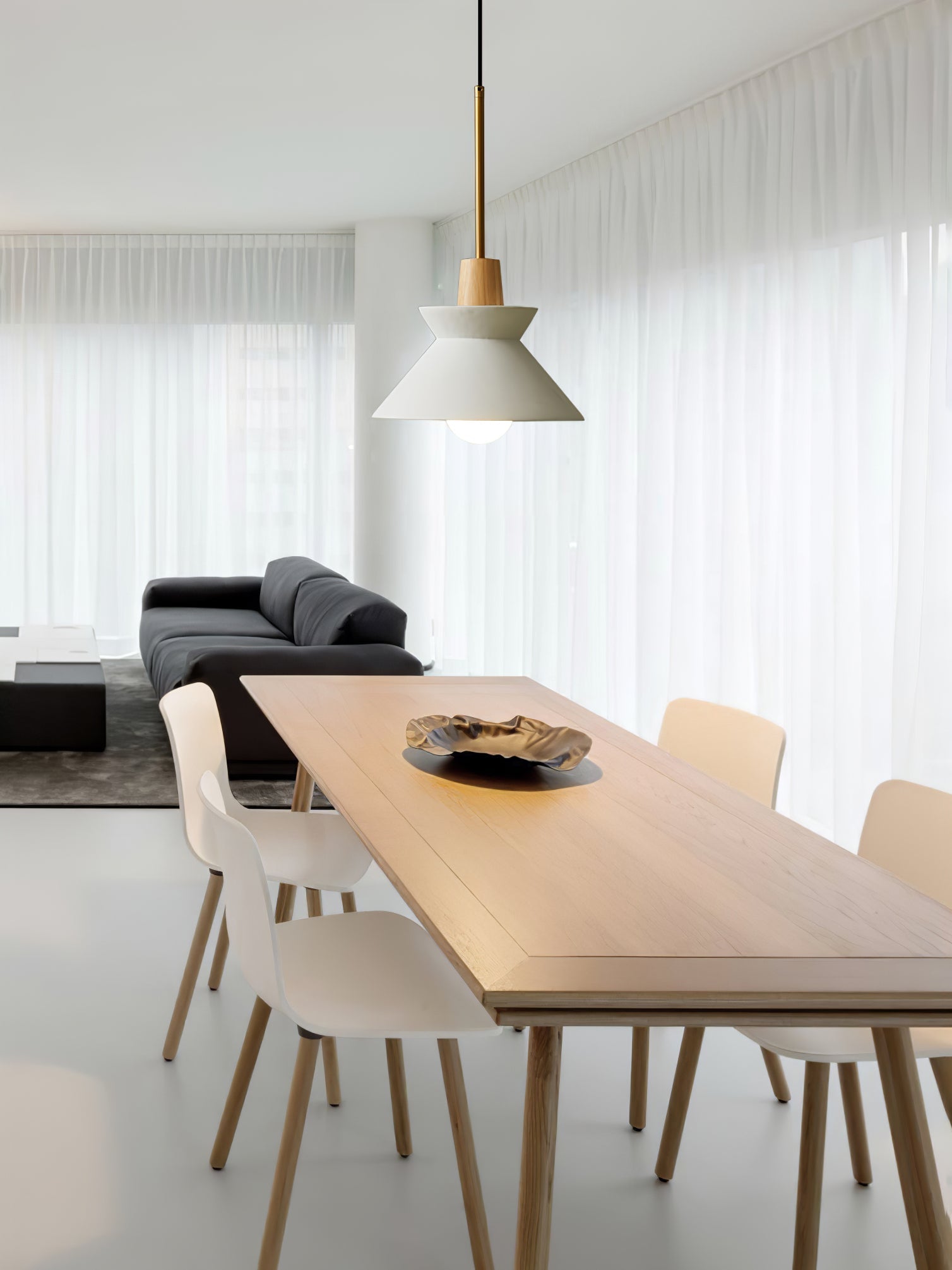 Minimalist Scandinavian Resin Pendant Lamp