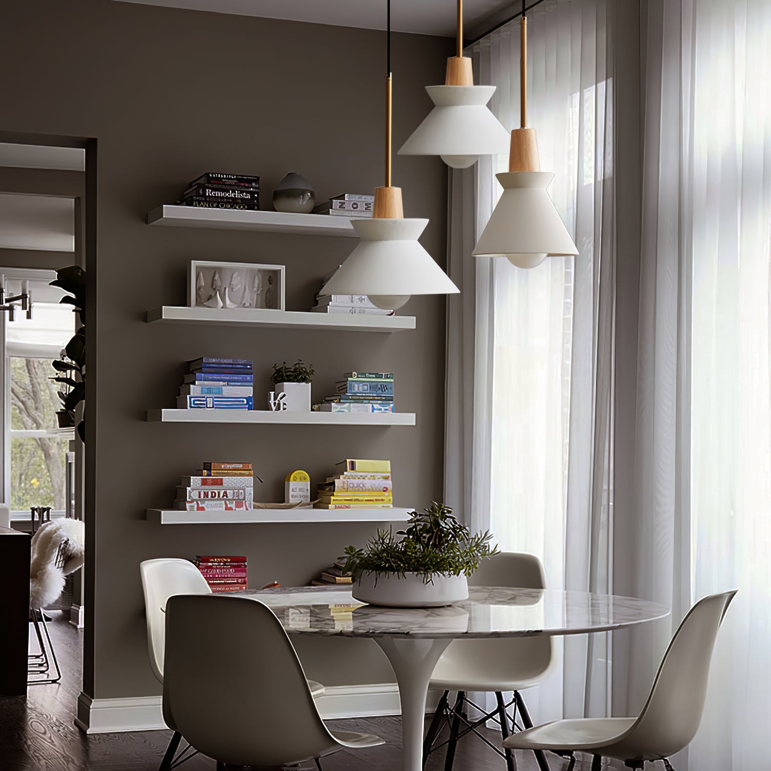 Minimalist Scandinavian Resin Pendant Lamp