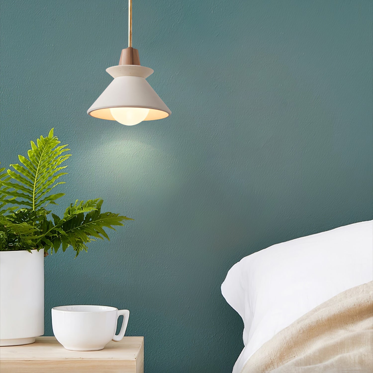 Minimalist Scandinavian Resin Pendant Lamp