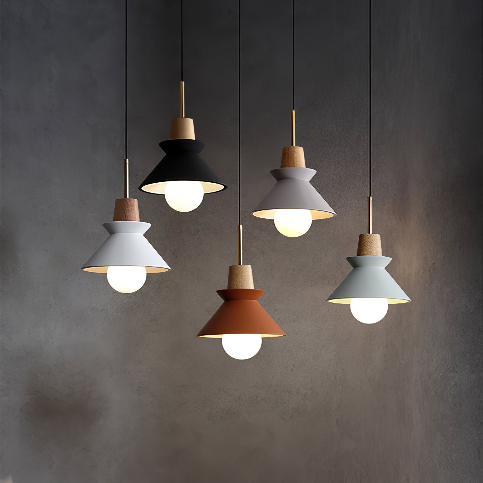 Minimalist Scandinavian Resin Pendant Lamp