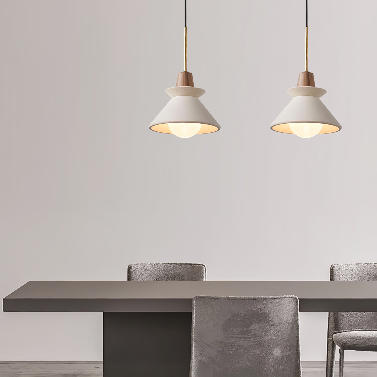 Minimalist Scandinavian Resin Pendant Lamp