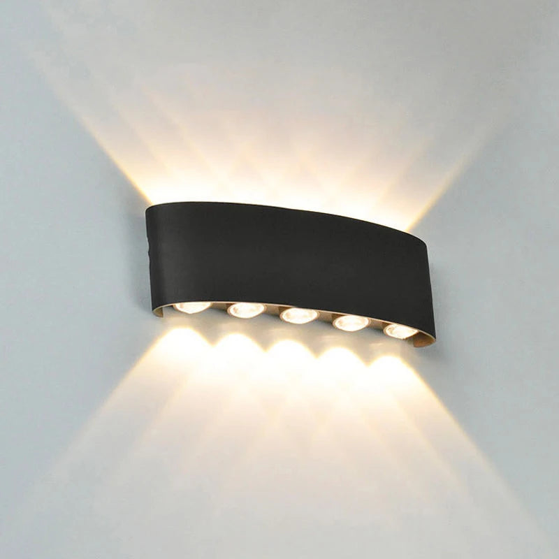 Aluminum Modern Waterproof Up-Down LED Wall Light