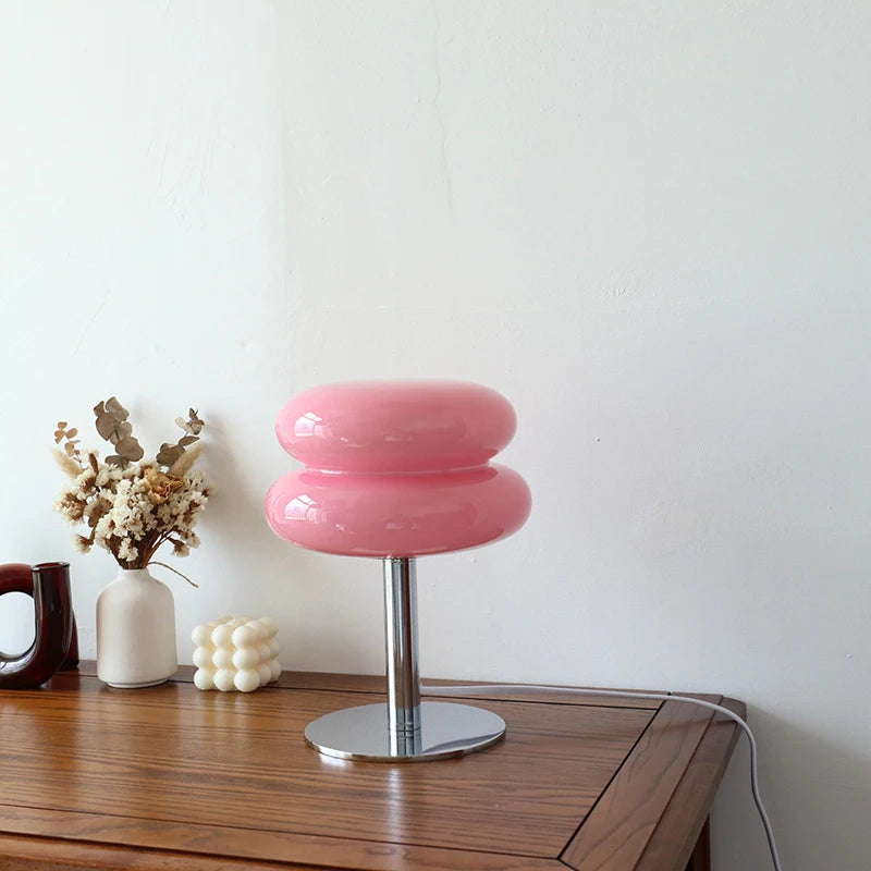 Dimmable Modern Macaron Glass Table Lamp