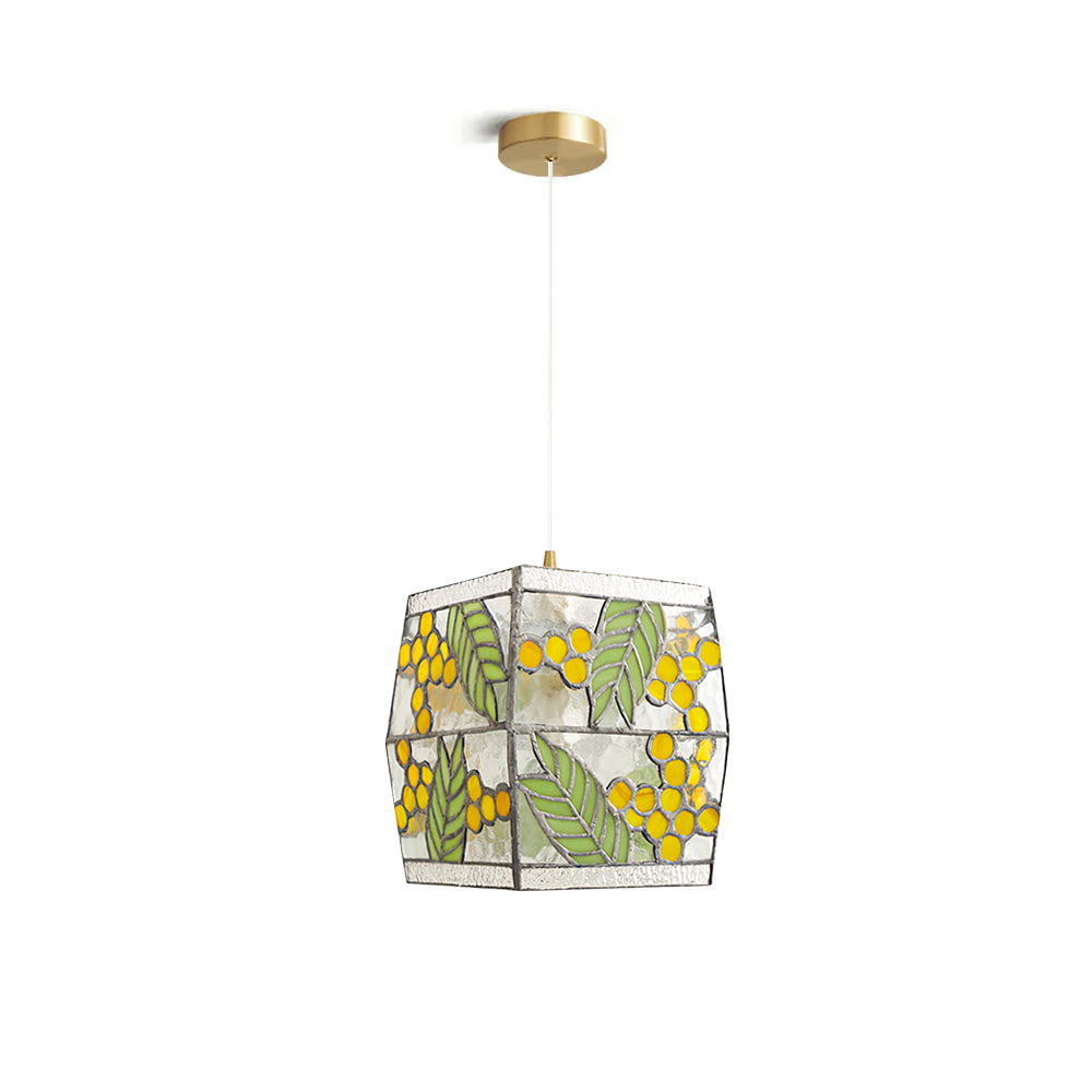 Calvrane Stained Glass Dome Pendant Light