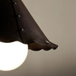 Calvrane Brass Scalloped Cone Pendant Light