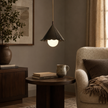 Calvrane Brass Scalloped Cone Pendant Light
