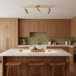 Scandinavian Shaker Ash Wood Multi-Head Spotlight