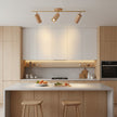 Scandinavian Shaker Ash Wood Multi-Head Spotlight