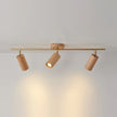 Scandinavian Shaker Ash Wood Multi-Head Spotlight