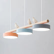 Scandinavian Bird Resin Linear Pendant Lamp