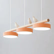 Scandinavian Bird Resin Linear Pendant Lamp