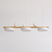 Scandinavian Bird Resin Linear Pendant Lamp