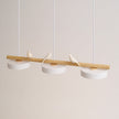Scandinavian Bird Resin Linear Pendant Lamp