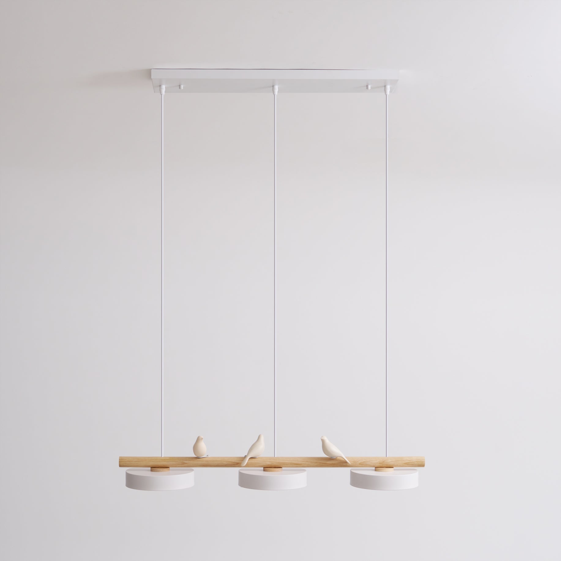 Scandinavian Bird Resin Linear Pendant Lamp