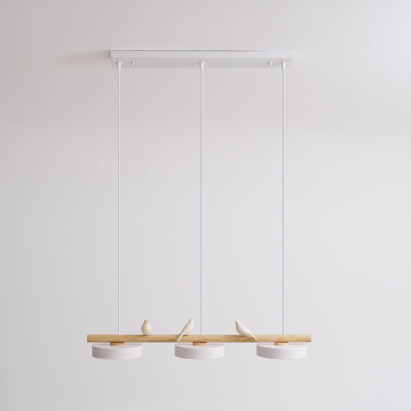 Scandinavian Bird Resin Linear Pendant Lamp