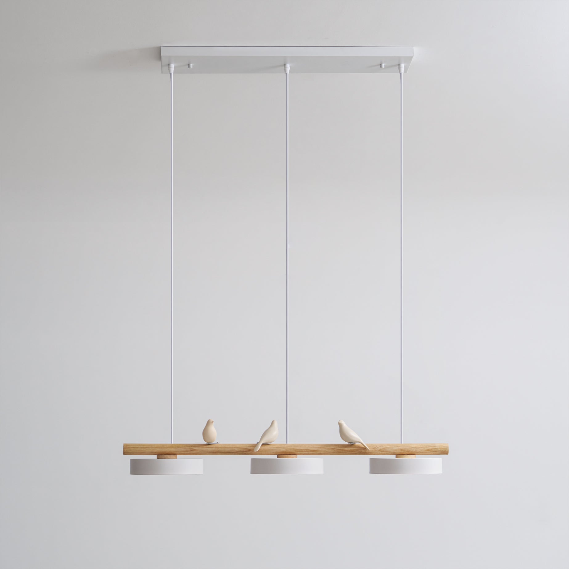 Scandinavian Bird Resin Linear Pendant Lamp