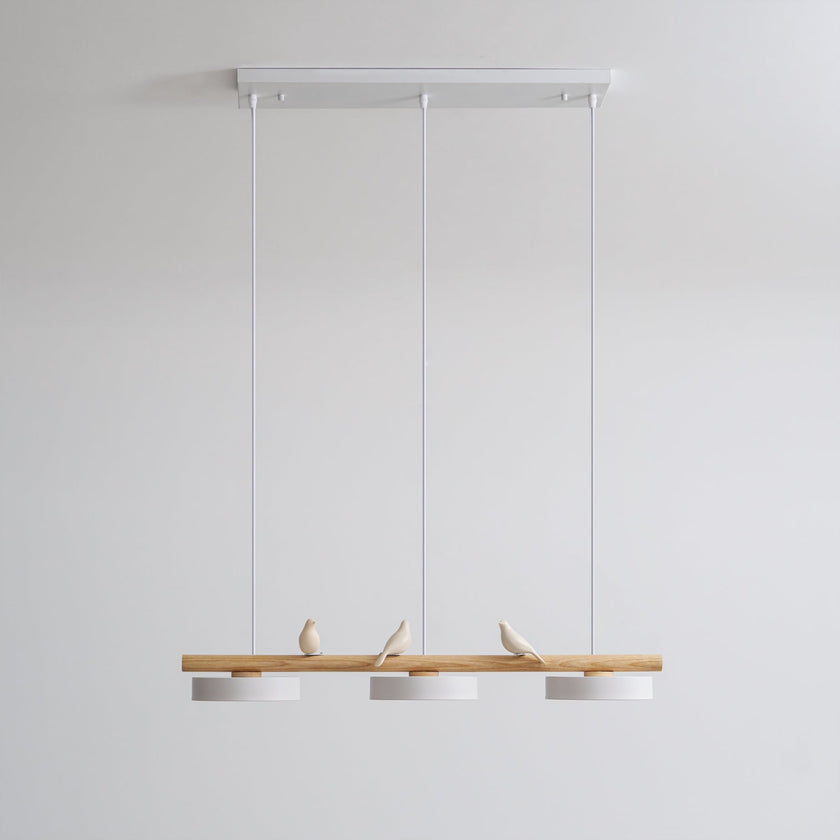 Scandinavian Bird Resin Linear Pendant Lamp