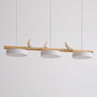 Scandinavian Bird Resin Linear Pendant Lamp