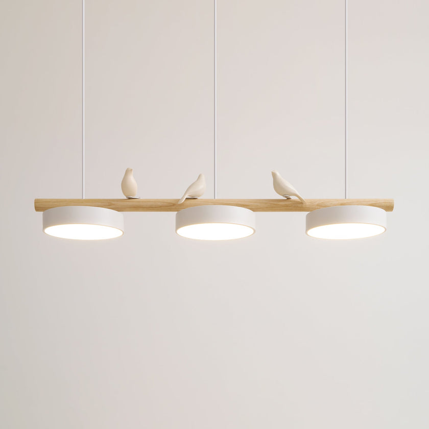 Scandinavian Bird Resin Linear Pendant Lamp