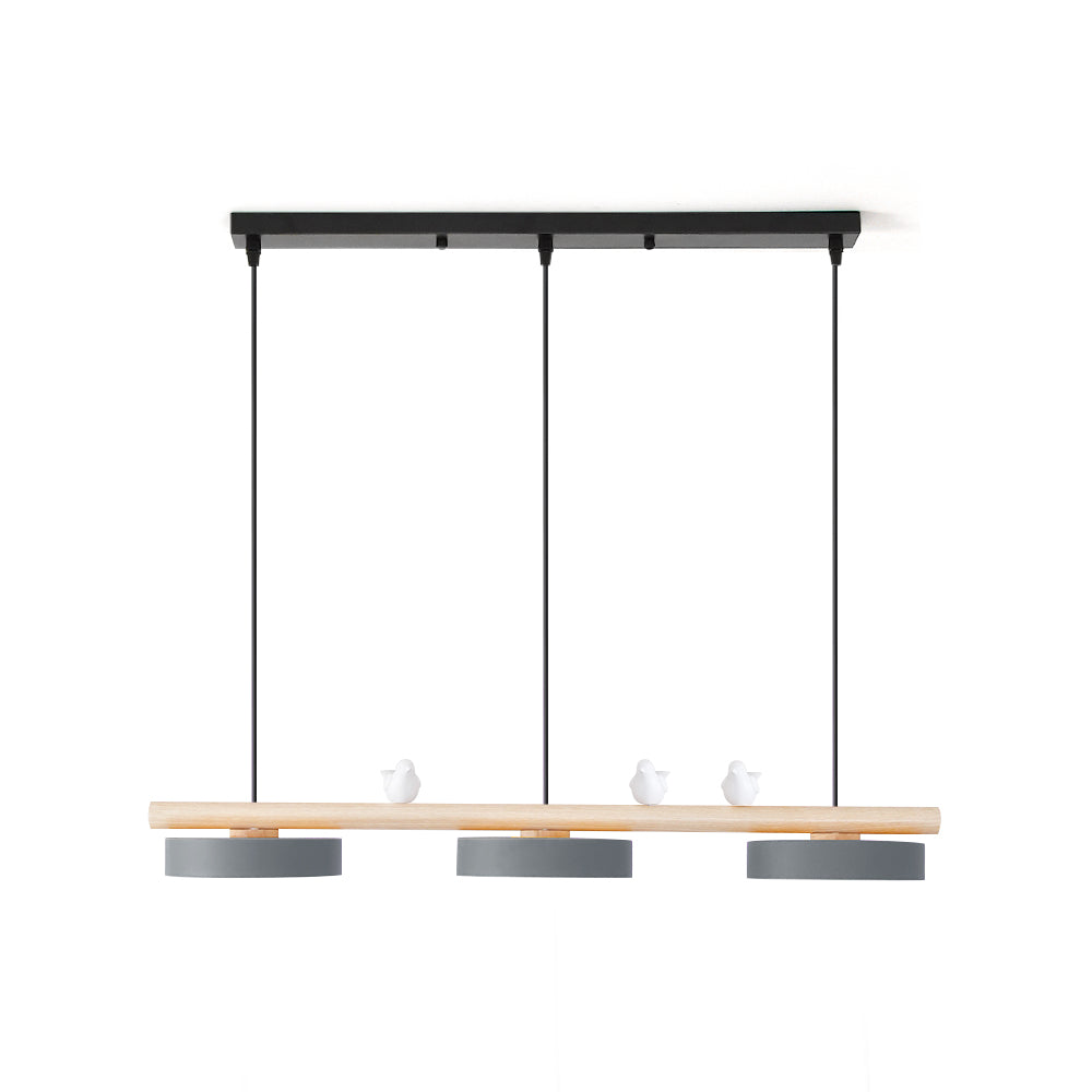 Scandinavian Bird Resin Linear Pendant Lamp