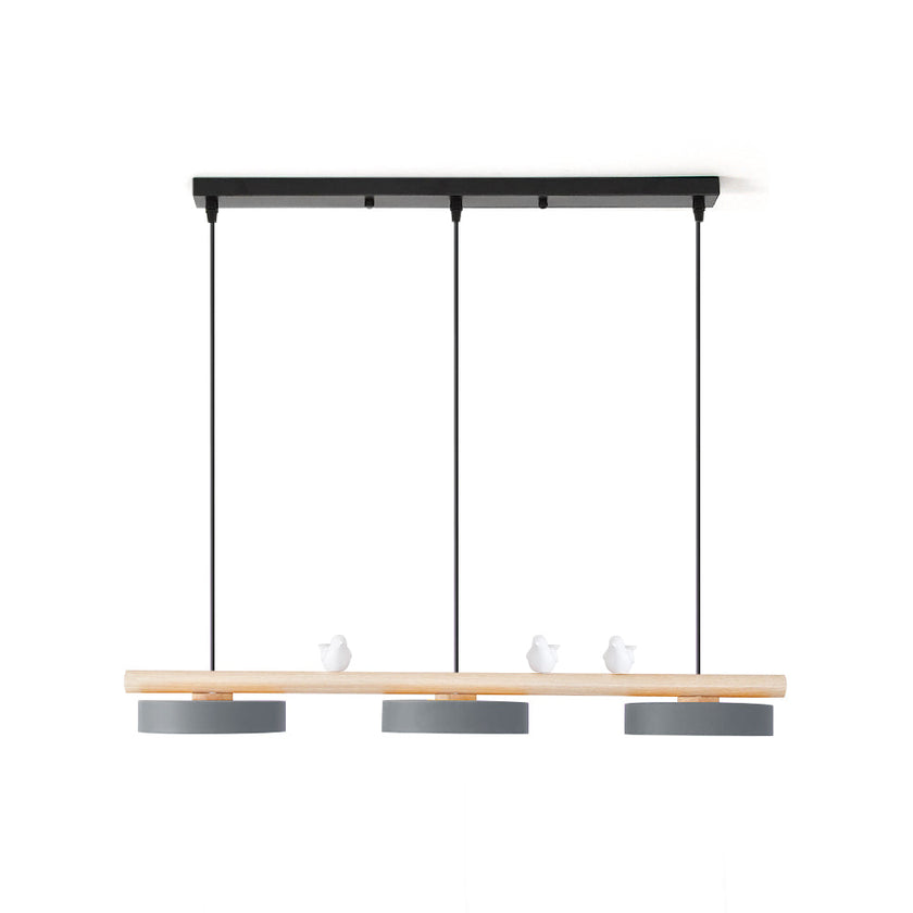 Scandinavian Bird Resin Linear Pendant Lamp