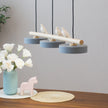 Scandinavian Bird Resin Linear Pendant Lamp