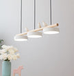Scandinavian Bird Resin Linear Pendant Lamp
