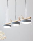 Scandinavian Bird Resin Linear Pendant Lamp