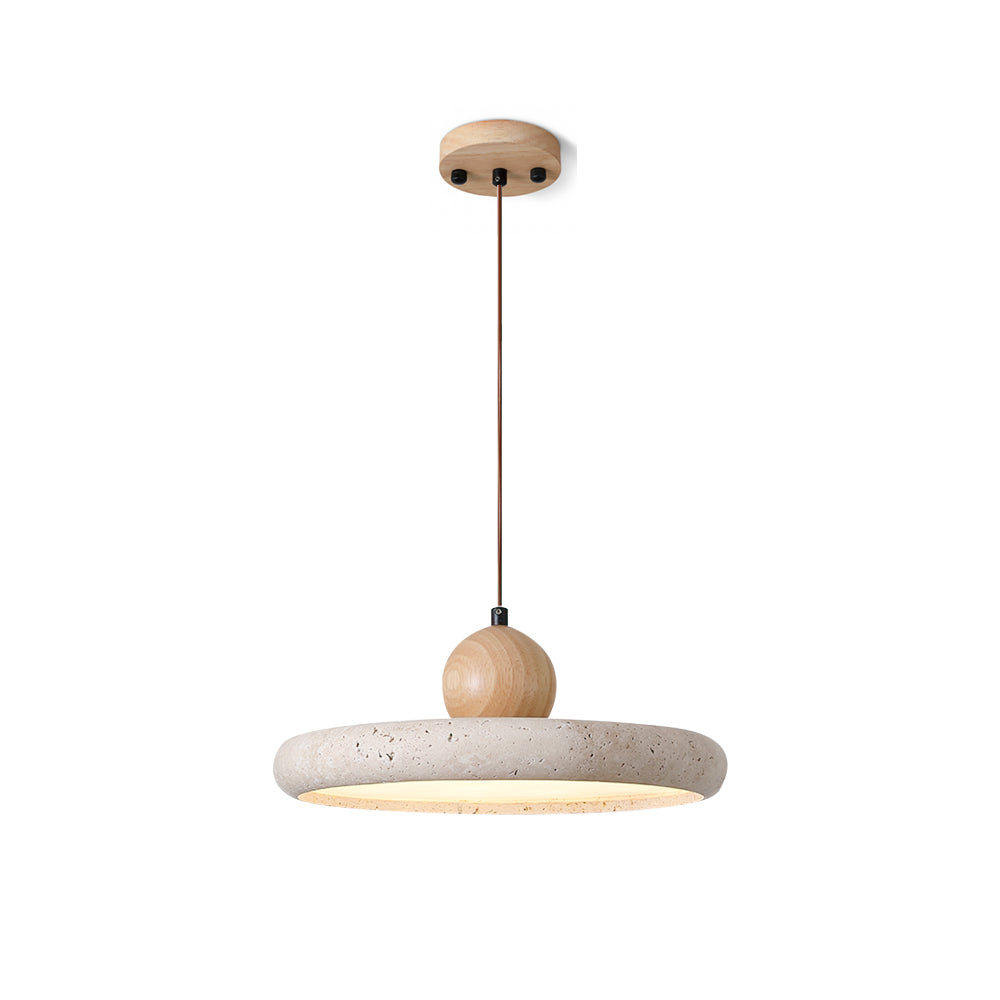Travertine Art Deco Pendant Lamp