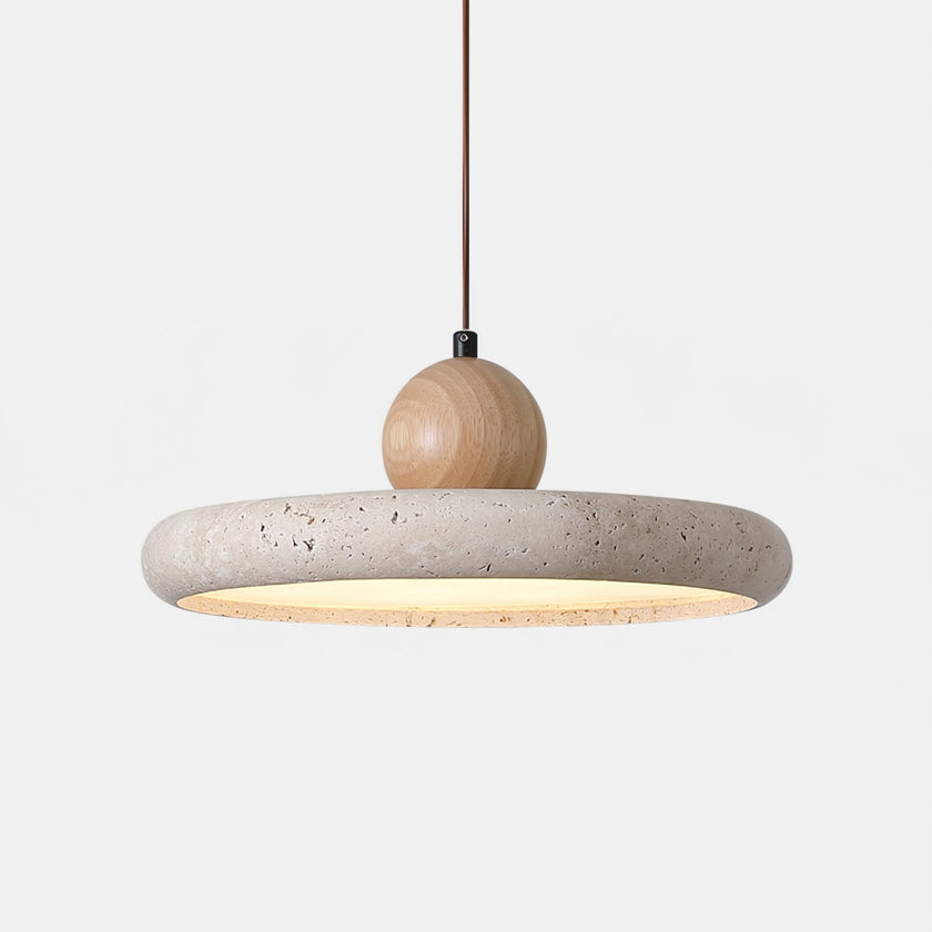 Travertine Art Deco Pendant Lamp
