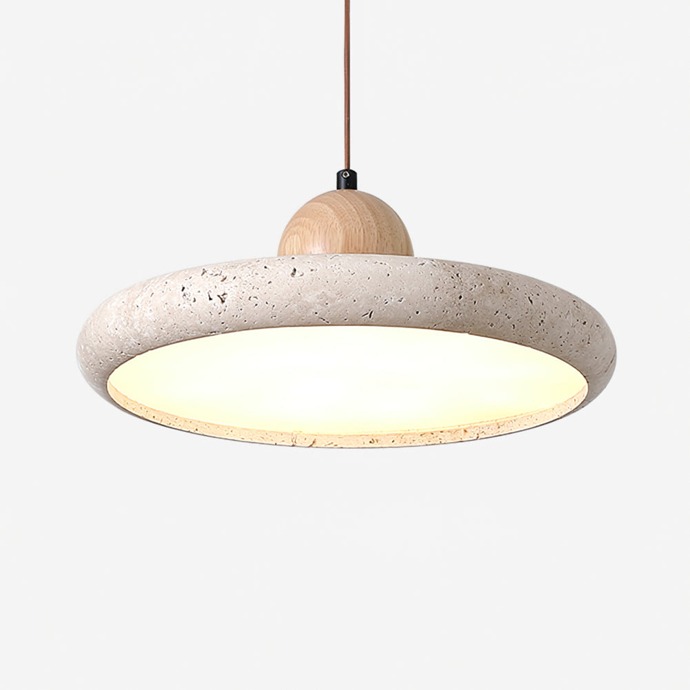 Travertine Art Deco Pendant Lamp