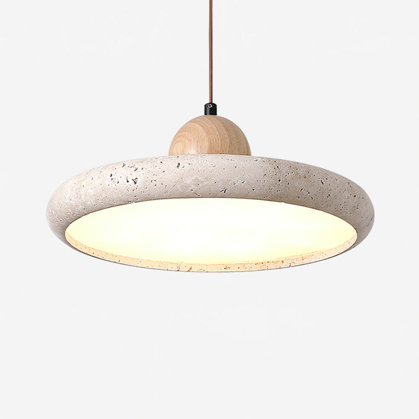 Travertine Art Deco Pendant Lamp