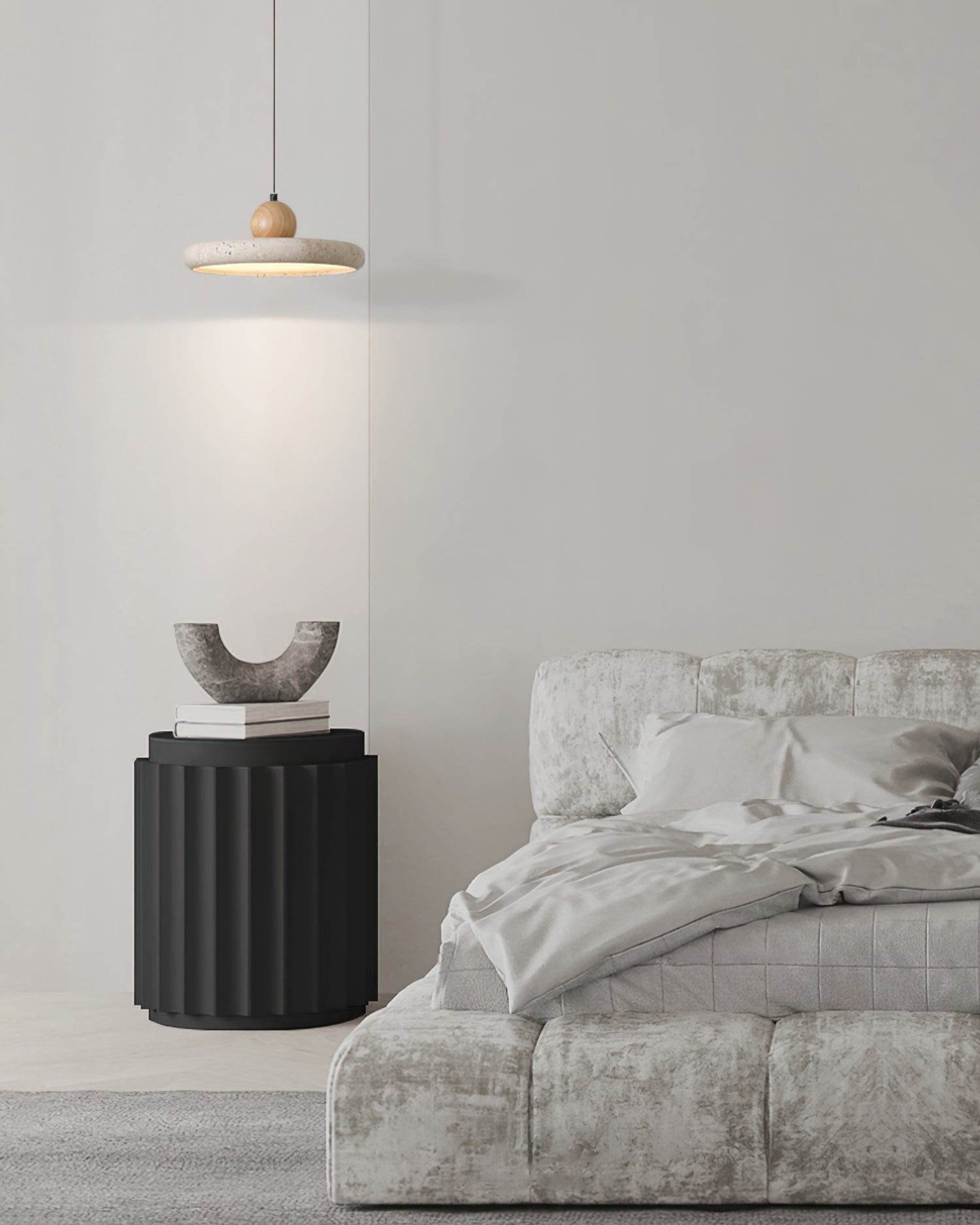Travertine Art Deco Pendant Lamp