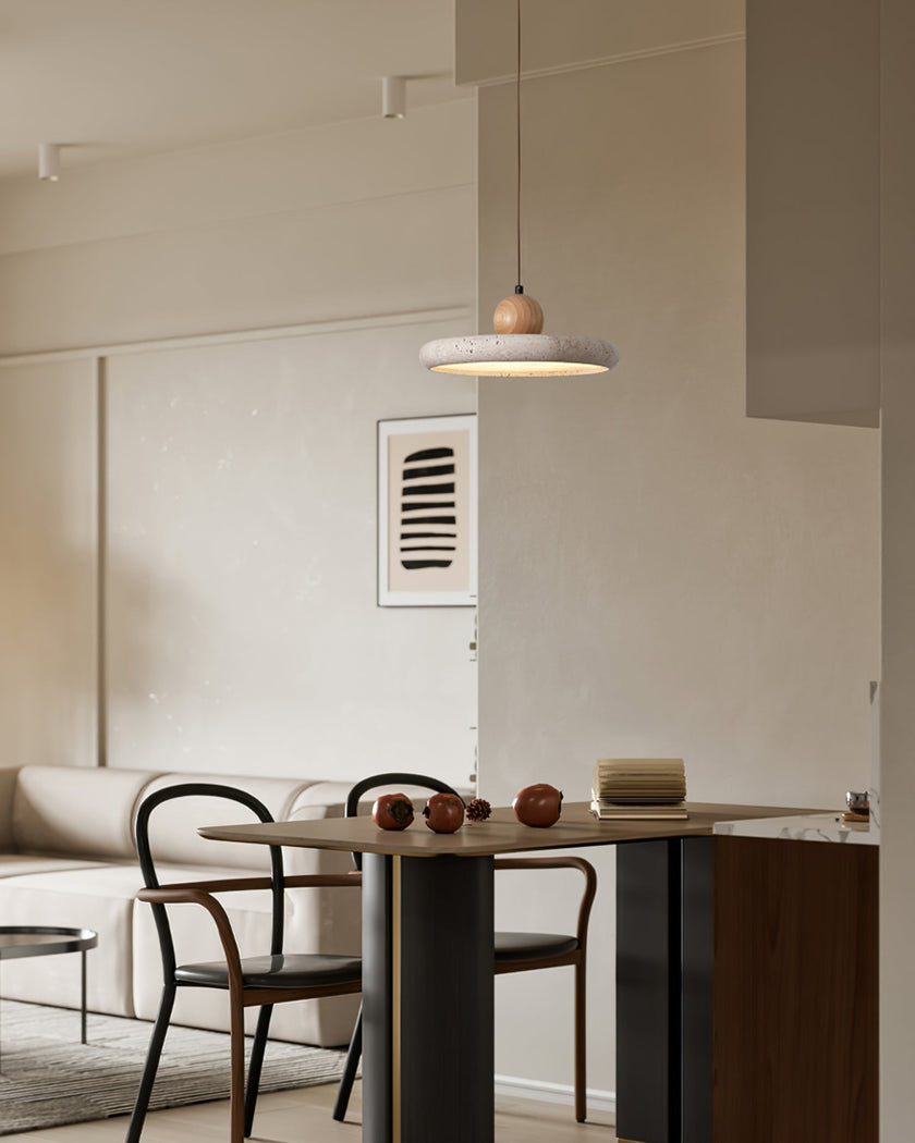 Travertine Art Deco Pendant Lamp