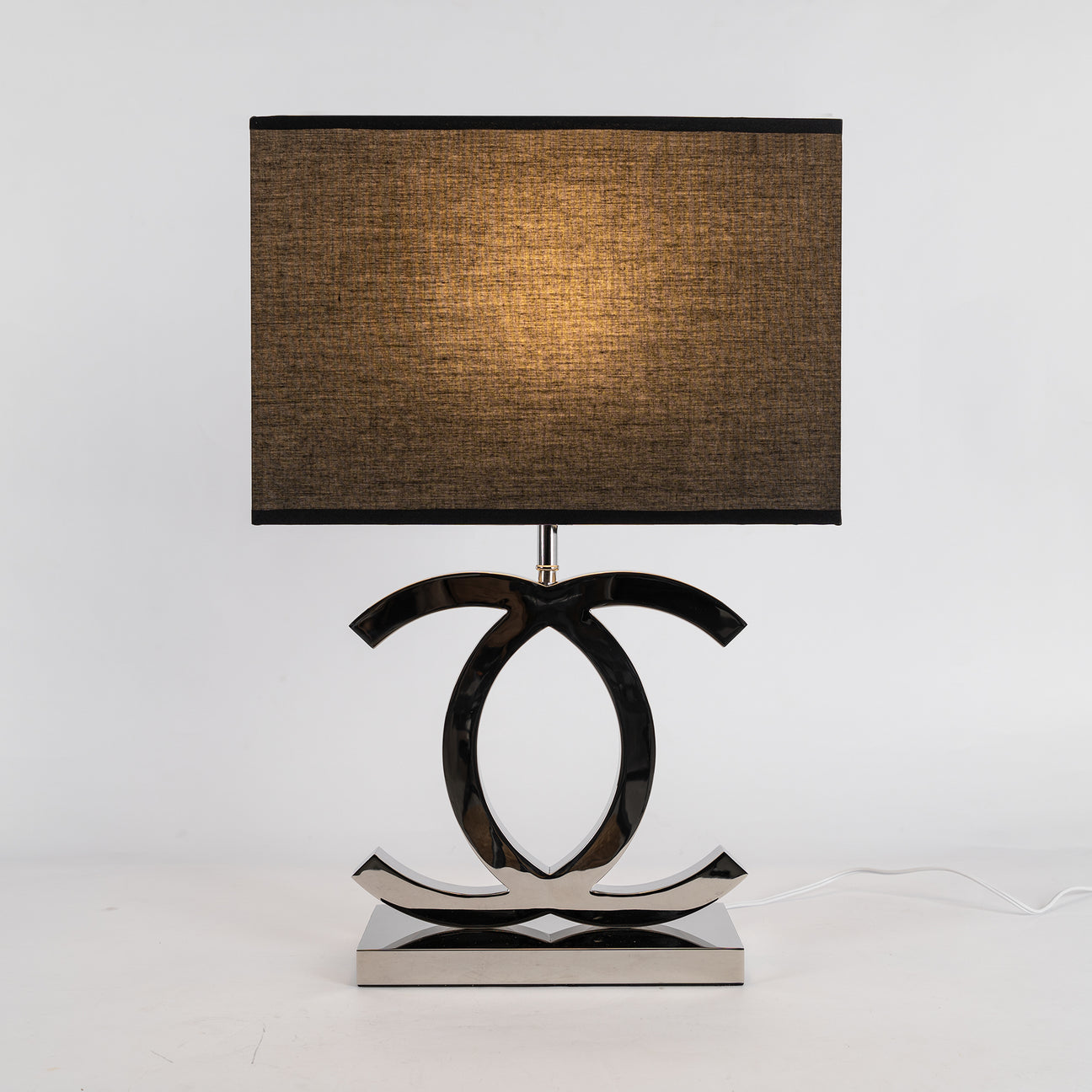 Fabric Scandinavian Stainless Steel Table Lamp