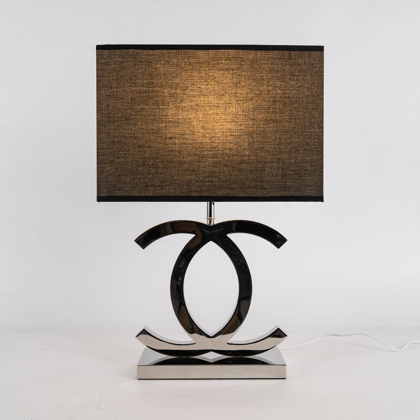 Fabric Scandinavian Stainless Steel Table Lamp