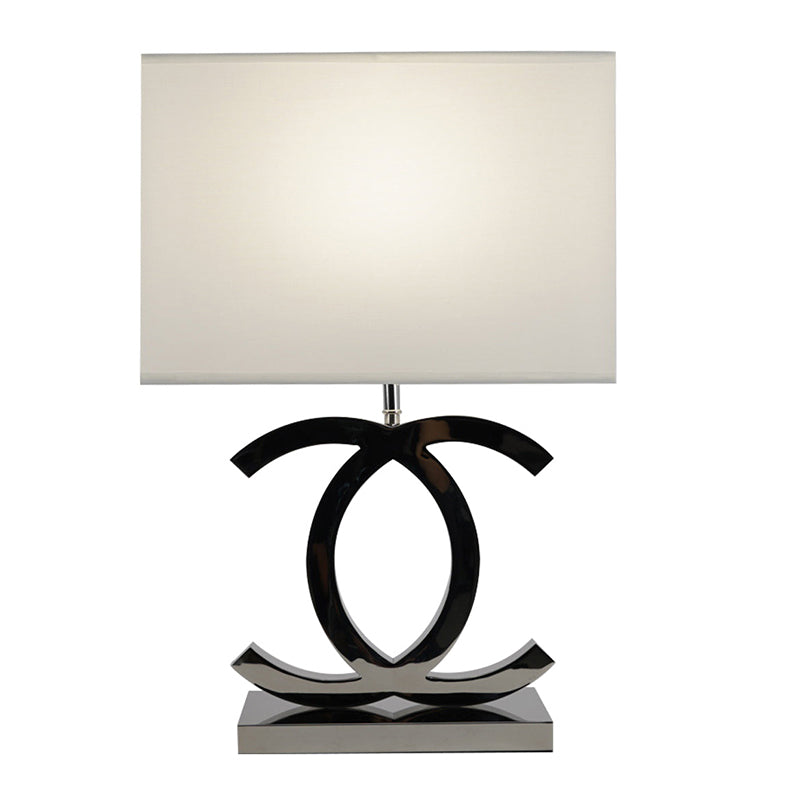 Fabric Scandinavian Stainless Steel Table Lamp