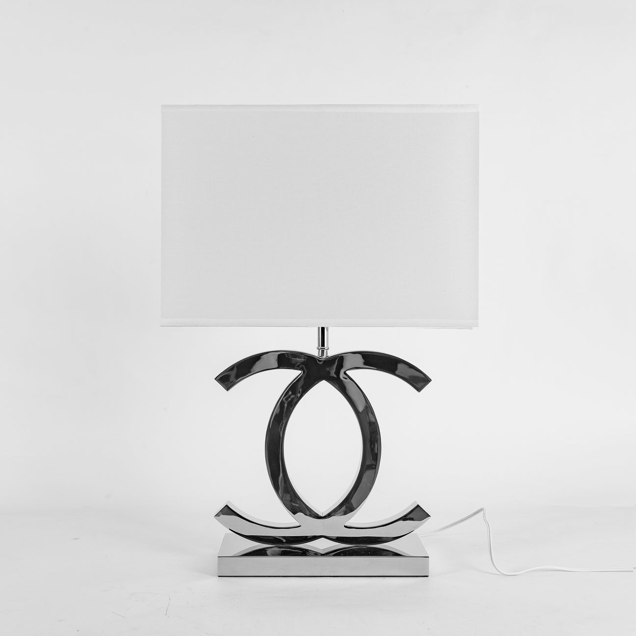 Fabric Scandinavian Stainless Steel Table Lamp