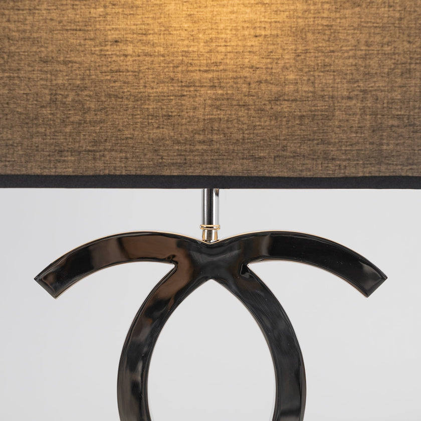 Fabric Scandinavian Stainless Steel Table Lamp