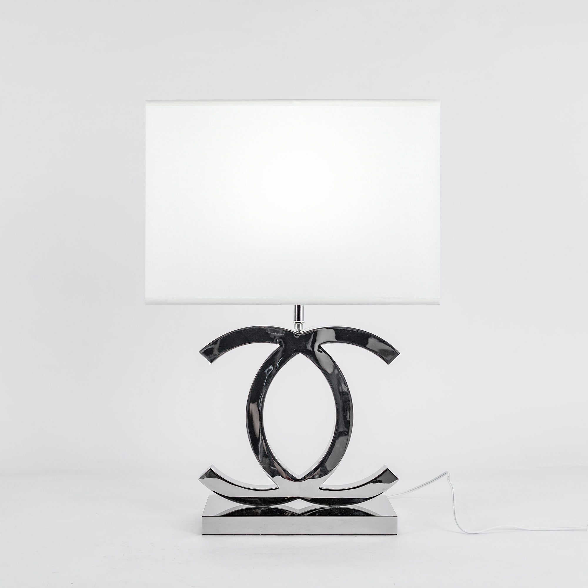 Fabric Scandinavian Stainless Steel Table Lamp