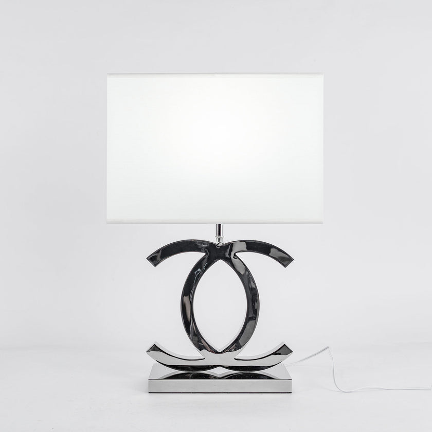 Fabric Scandinavian Stainless Steel Table Lamp