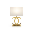 Fabric Scandinavian Stainless Steel Table Lamp