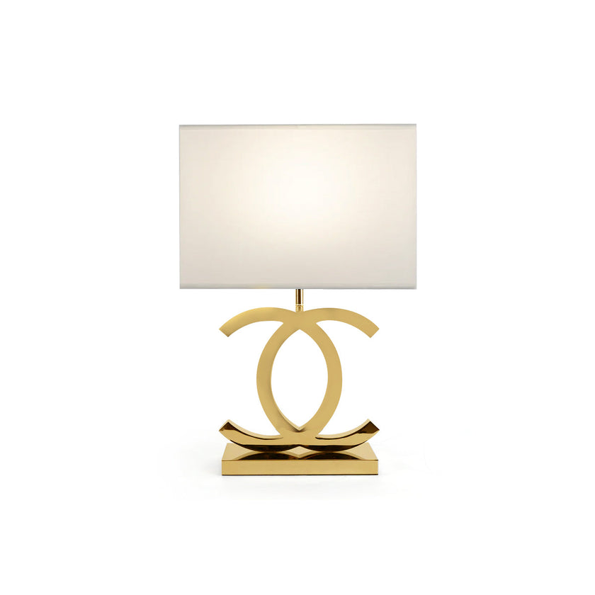 Fabric Scandinavian Stainless Steel Table Lamp