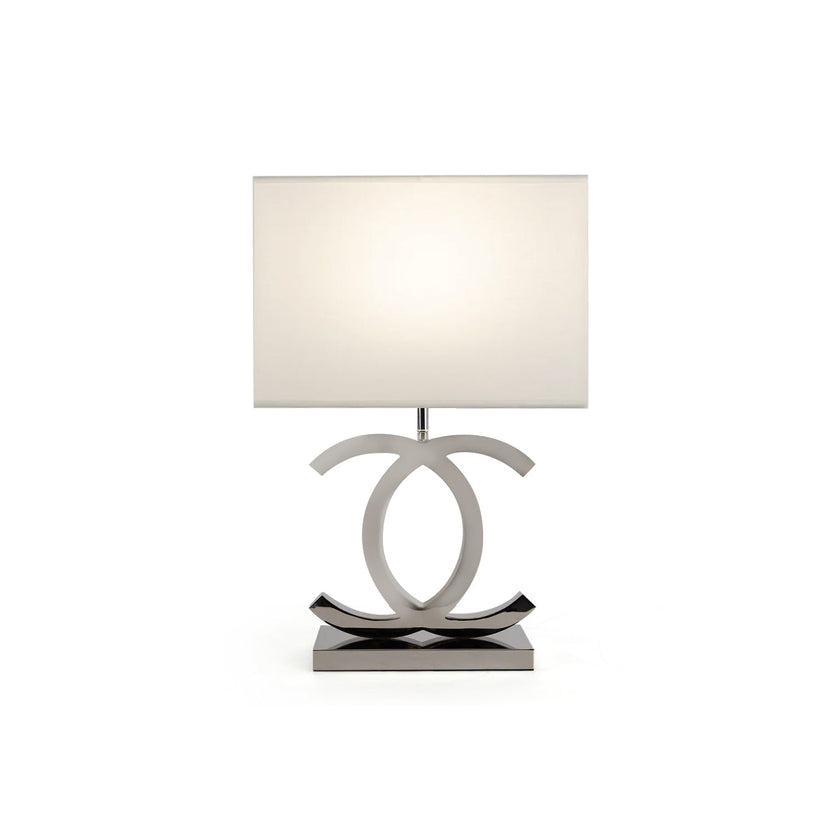 Fabric Scandinavian Stainless Steel Table Lamp