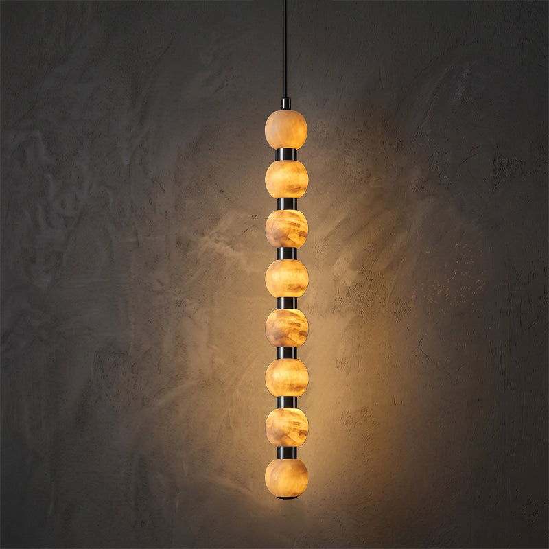 Calvrane Alabaster Beaded Cluster Chandelier