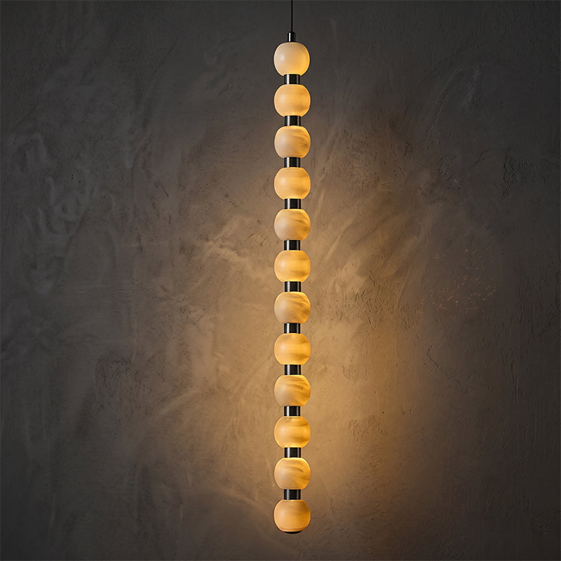 Calvrane Alabaster Beaded Cluster Chandelier